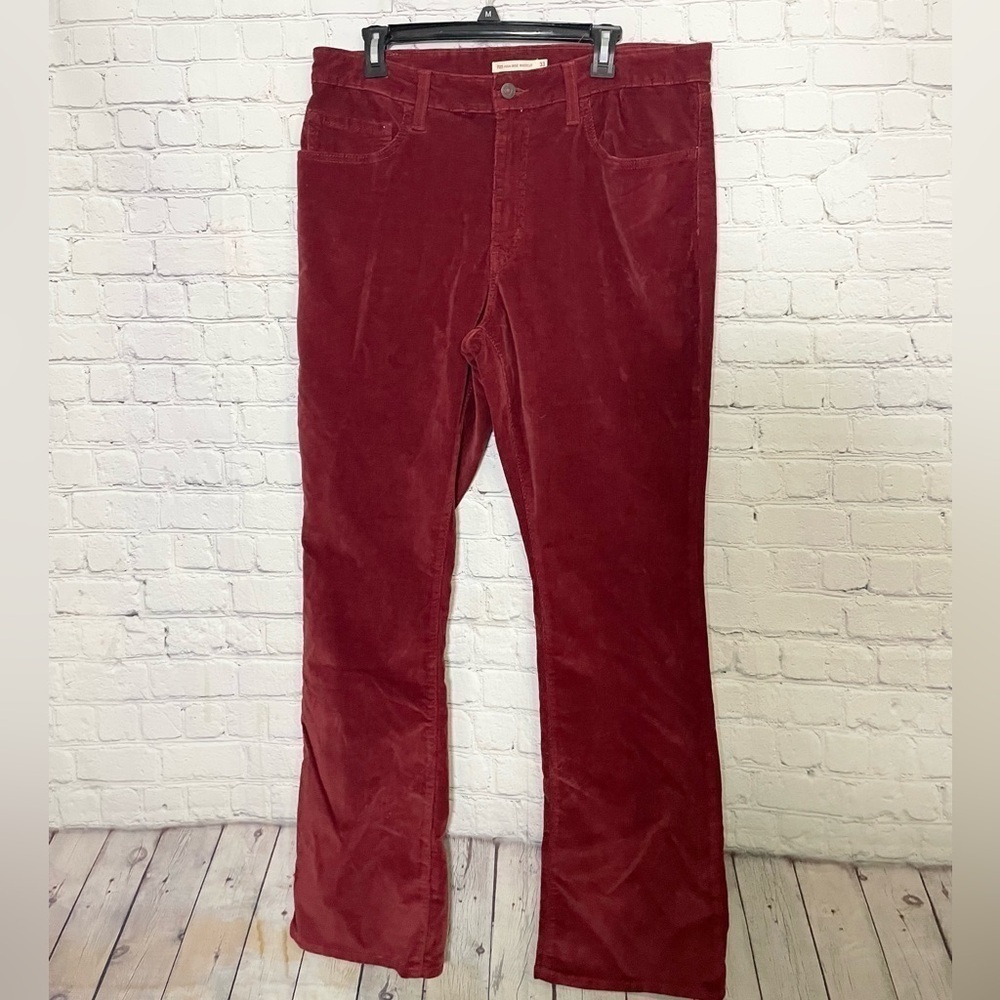 Levi Strauss & Co. Corduroy Red Bell Bottom Pants Size 16